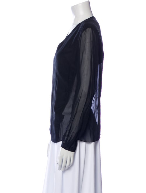 Tibi Silk V-Neck Blouse