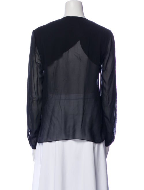 Tibi Silk V-Neck Blouse