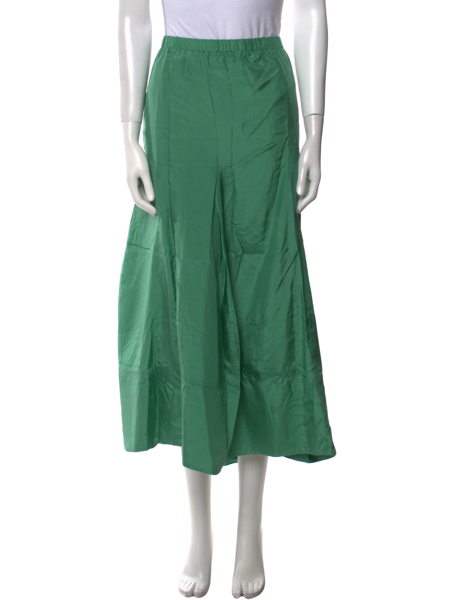 Tibi Silk Midi Length Skirt