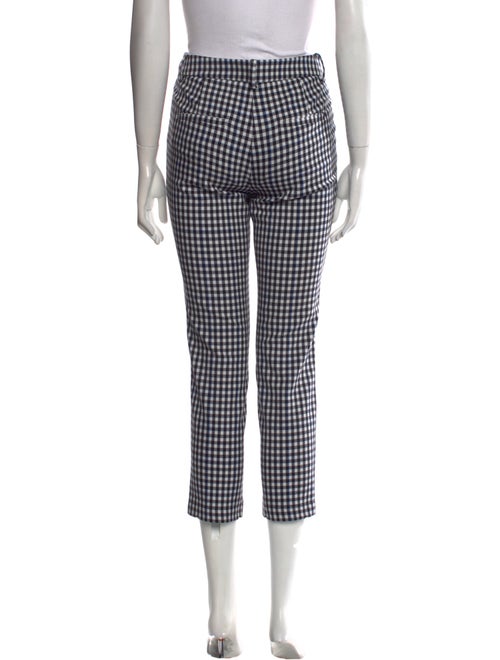 Tibi Plaid Print Straight Leg Pants