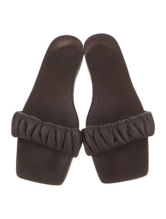 Tibi Leather Slides