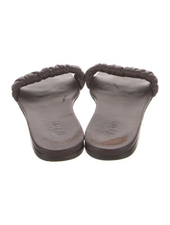 Tibi Leather Slides