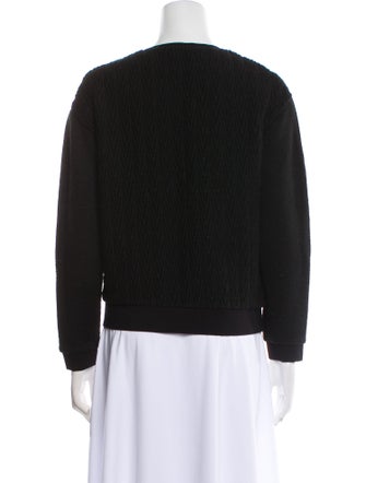 Tibi Crew Neck Long Sleeve Sweatshirt
