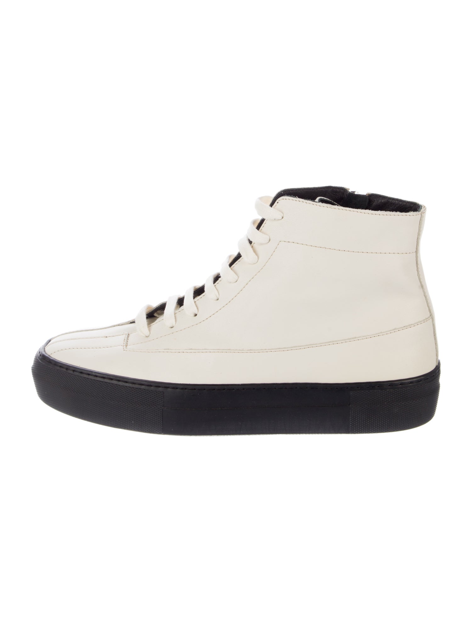 Tibi Leather Leather Trim Embellishment Sneakers
