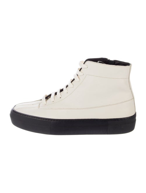 Tibi Leather Leather Trim Embellishment Sneakers