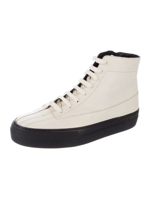 Tibi Leather Leather Trim Embellishment Sneakers