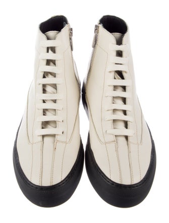 Tibi Leather Leather Trim Embellishment Sneakers