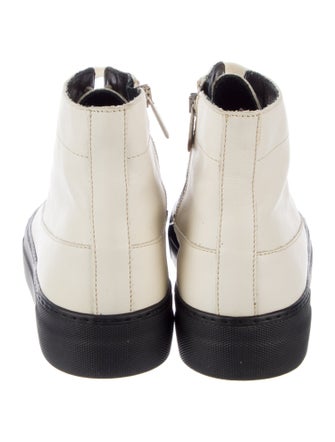 Tibi Leather Leather Trim Embellishment Sneakers