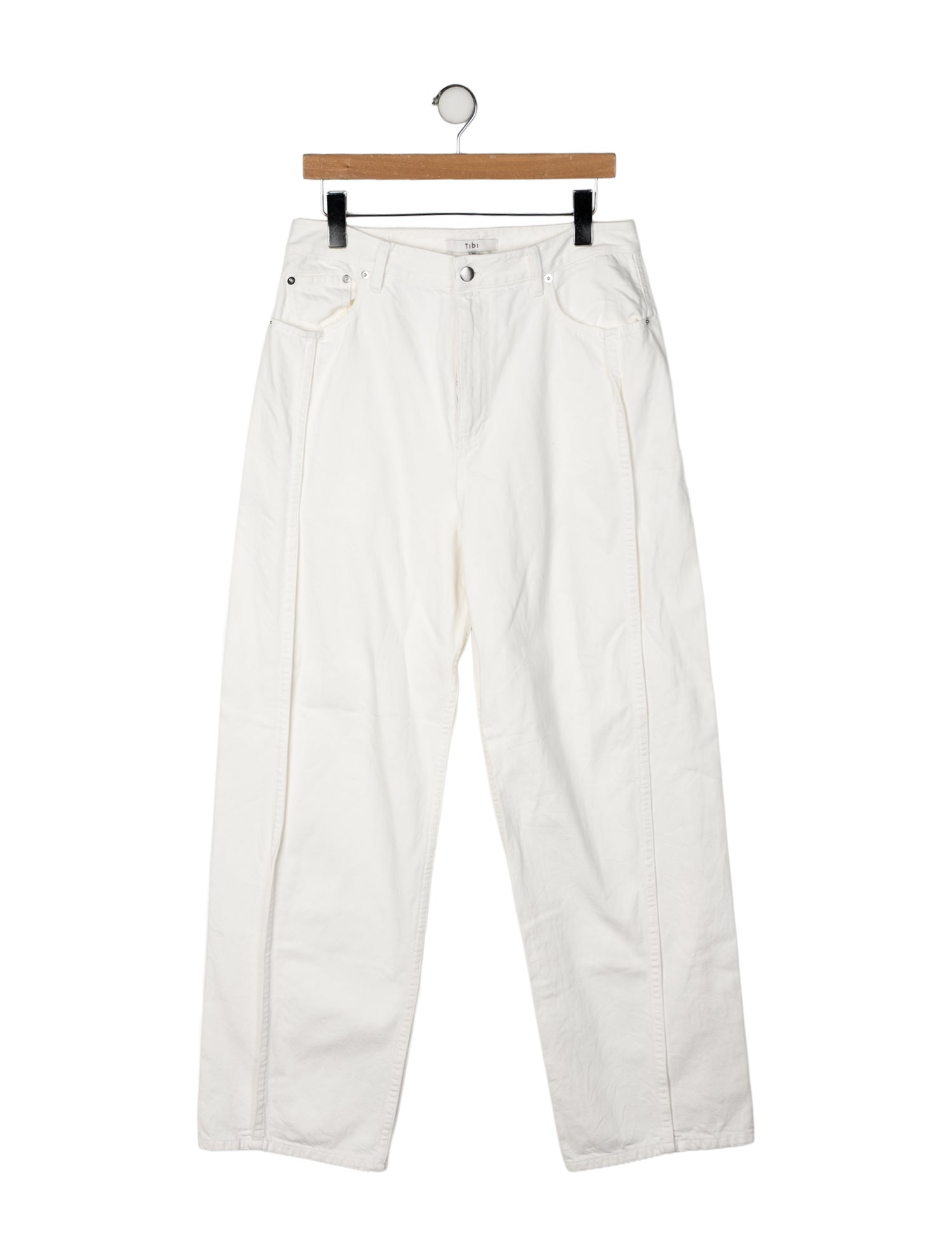 Tibi High-Rise Wide Leg Jeans