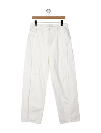 Tibi High-Rise Wide Leg Jeans