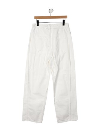 Tibi High-Rise Wide Leg Jeans