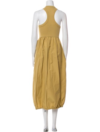 Tibi Crew Neck Long Dress