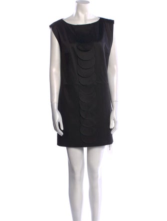 Tibi Bateau Neckline Mini Dress