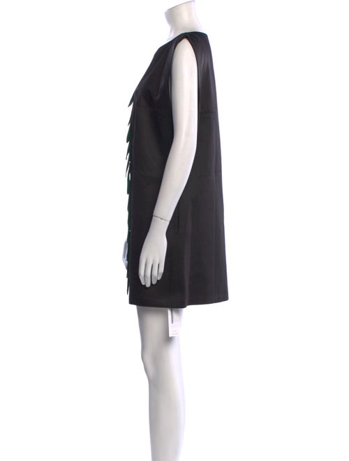 Tibi Bateau Neckline Mini Dress