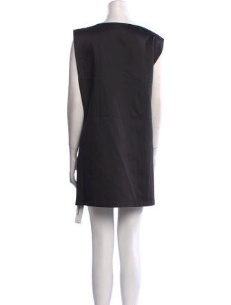 Tibi Bateau Neckline Mini Dress