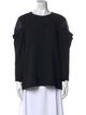 Tibi Bateau Neckline Long Sleeve Blouse