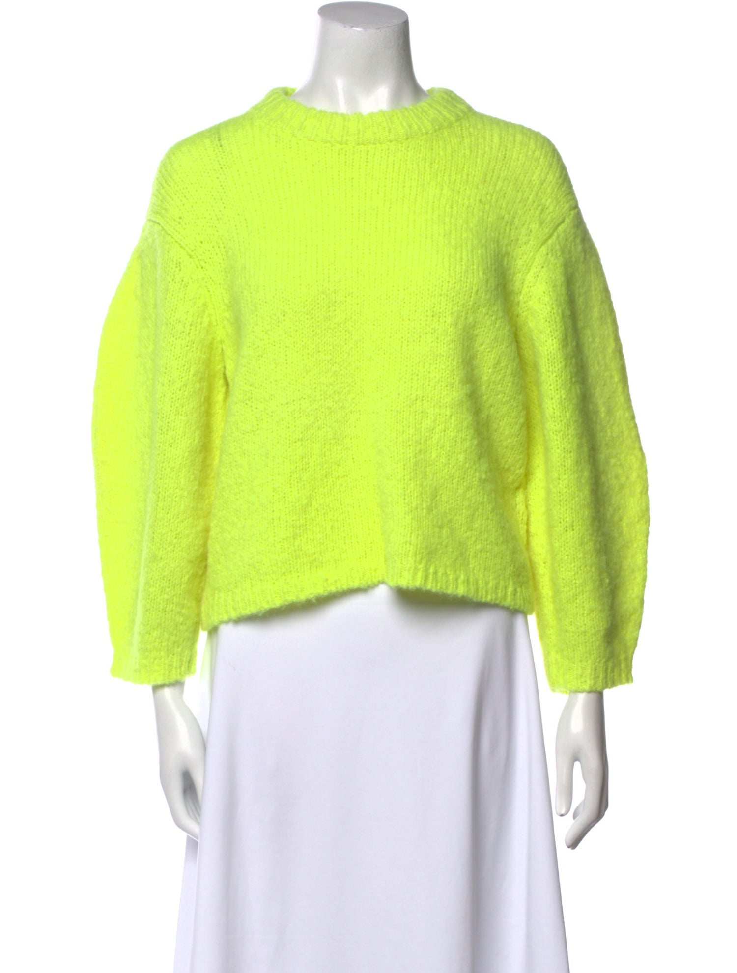 Tibi Alpaca Crew Neck Sweater