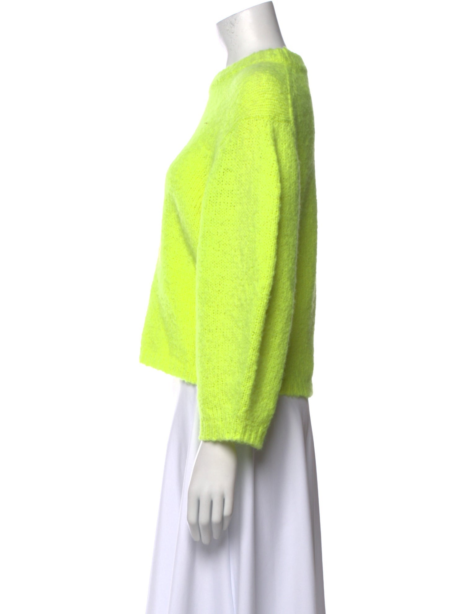 Tibi Alpaca Crew Neck Sweater