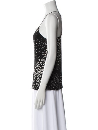 Tibi Silk Printed Top