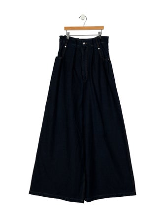 Tibi High-Rise Wide Leg Jeans