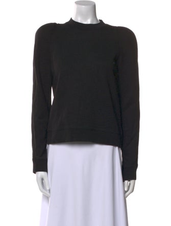Tibi Mock Neck Long Sleeve Sweatshirt