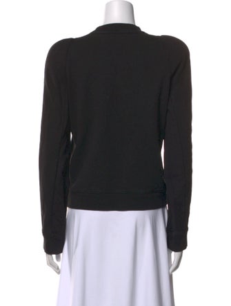 Tibi Mock Neck Long Sleeve Sweatshirt