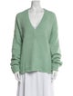 Tibi V-Neck Long Sleeve Sweatshirt