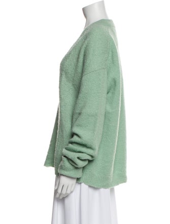Tibi V-Neck Long Sleeve Sweatshirt