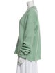 Tibi V-Neck Long Sleeve Sweatshirt