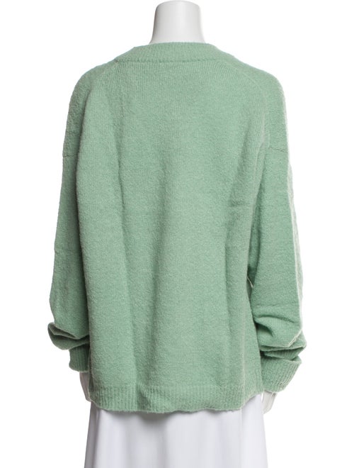 Tibi V-Neck Long Sleeve Sweatshirt