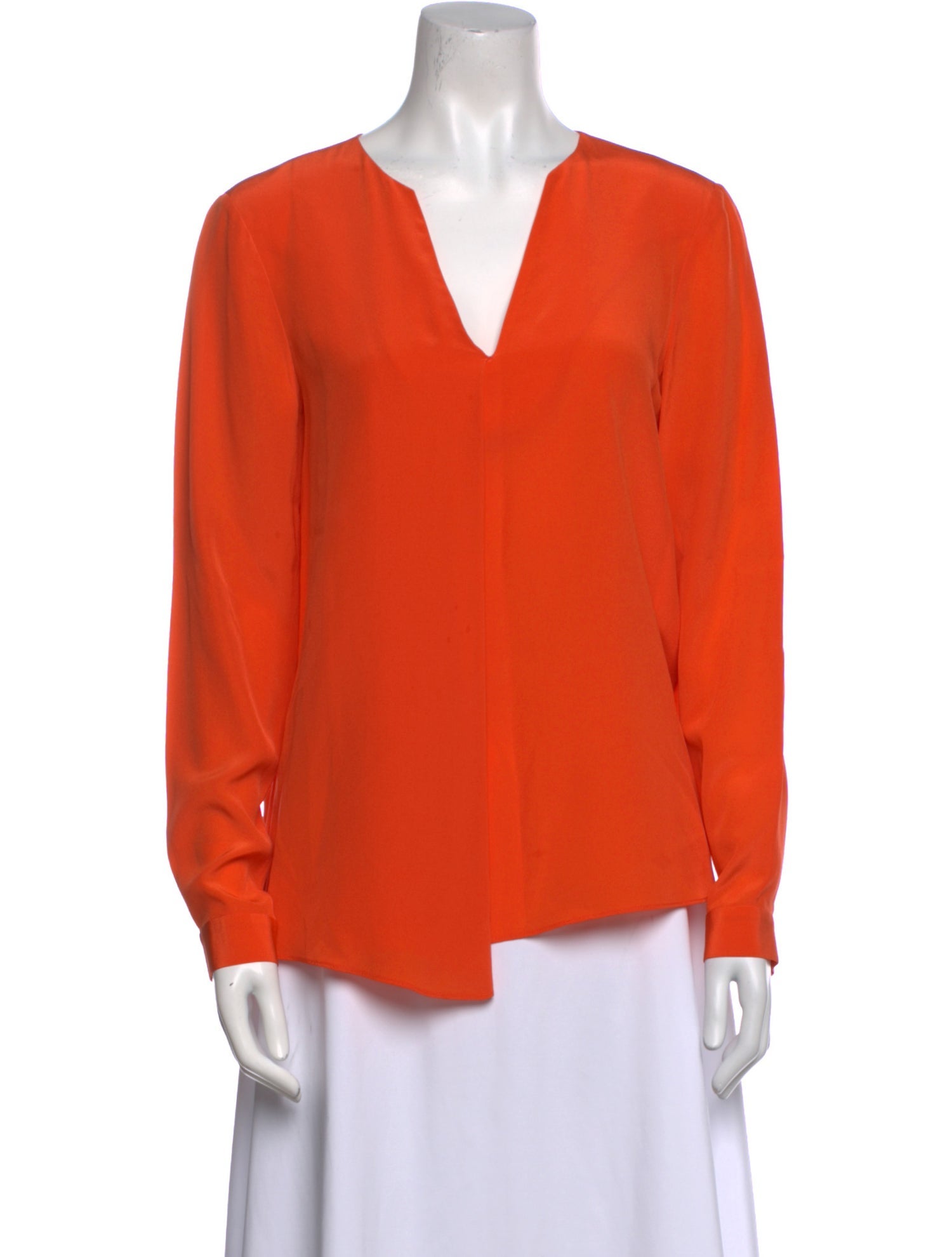 Tibi Silk V-Neck Blouse