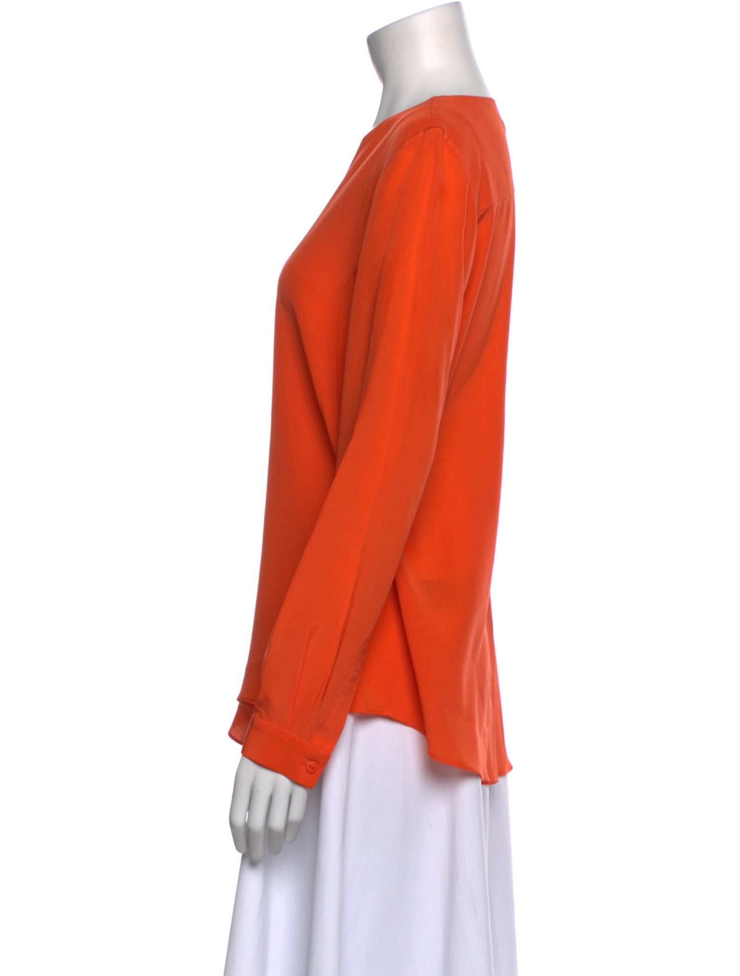 Tibi Silk V-Neck Blouse
