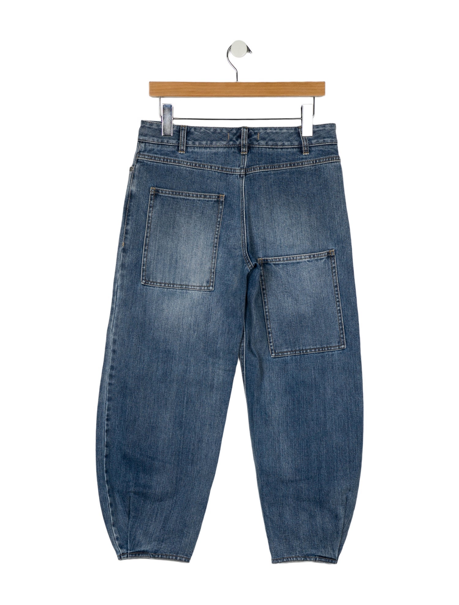 Tibi Mid-Rise Straight Leg Jeans