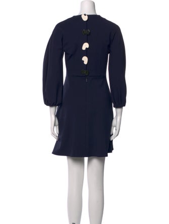 Tibi Crew Neck Mini Dress