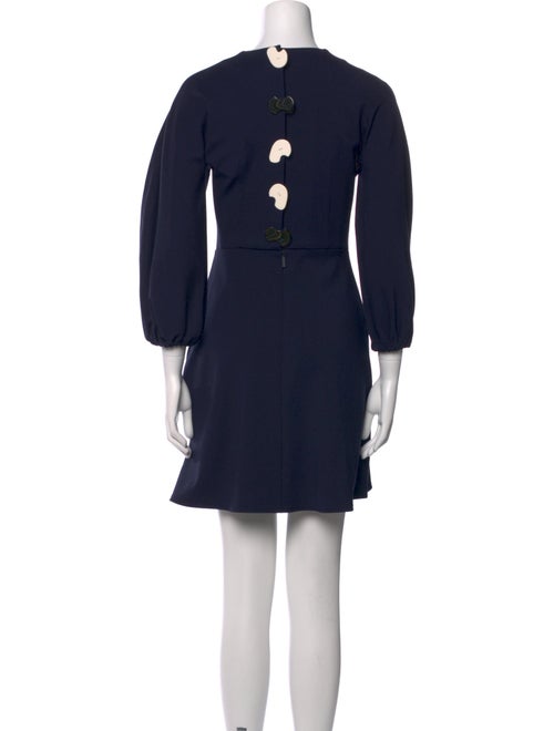 Tibi Crew Neck Mini Dress