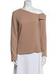 Tibi One-Shoulder Long Sleeve Sweatshirt