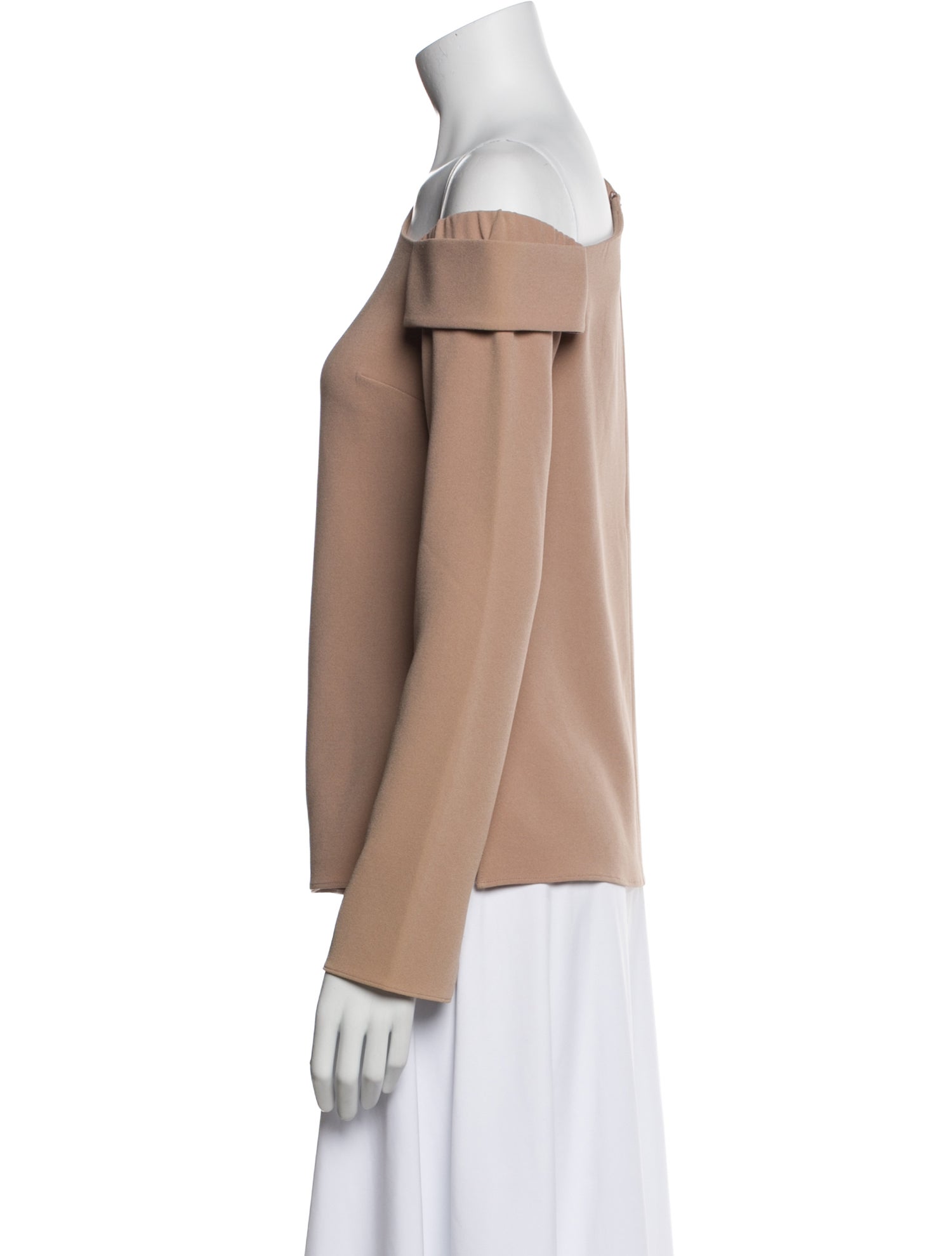 Tibi One-Shoulder Long Sleeve Sweatshirt