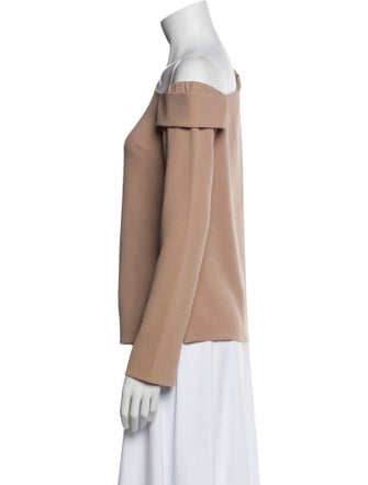 Tibi One-Shoulder Long Sleeve Sweatshirt