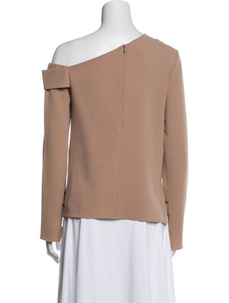 Tibi One-Shoulder Long Sleeve Sweatshirt