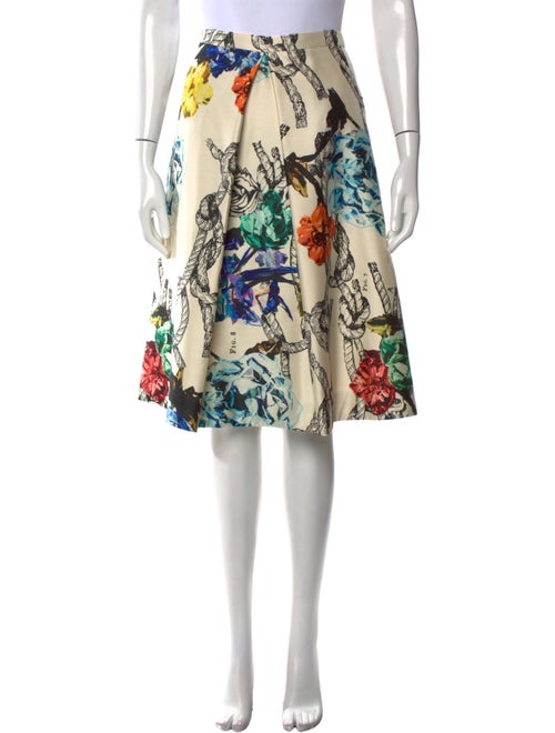 Tibi Silk Knee-Length Skirt