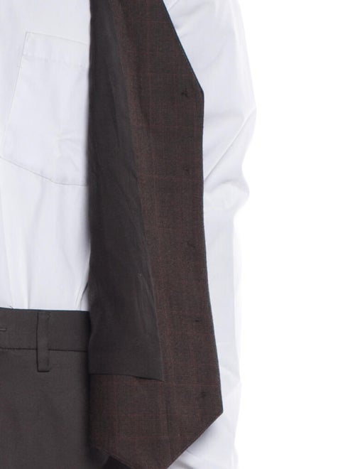 Tibi Virgin Wool Plaid Print Vest