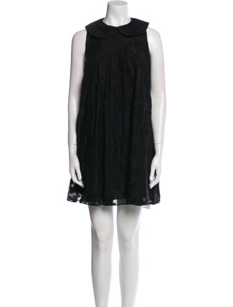 Tibi Crew Neck Mini Dress
