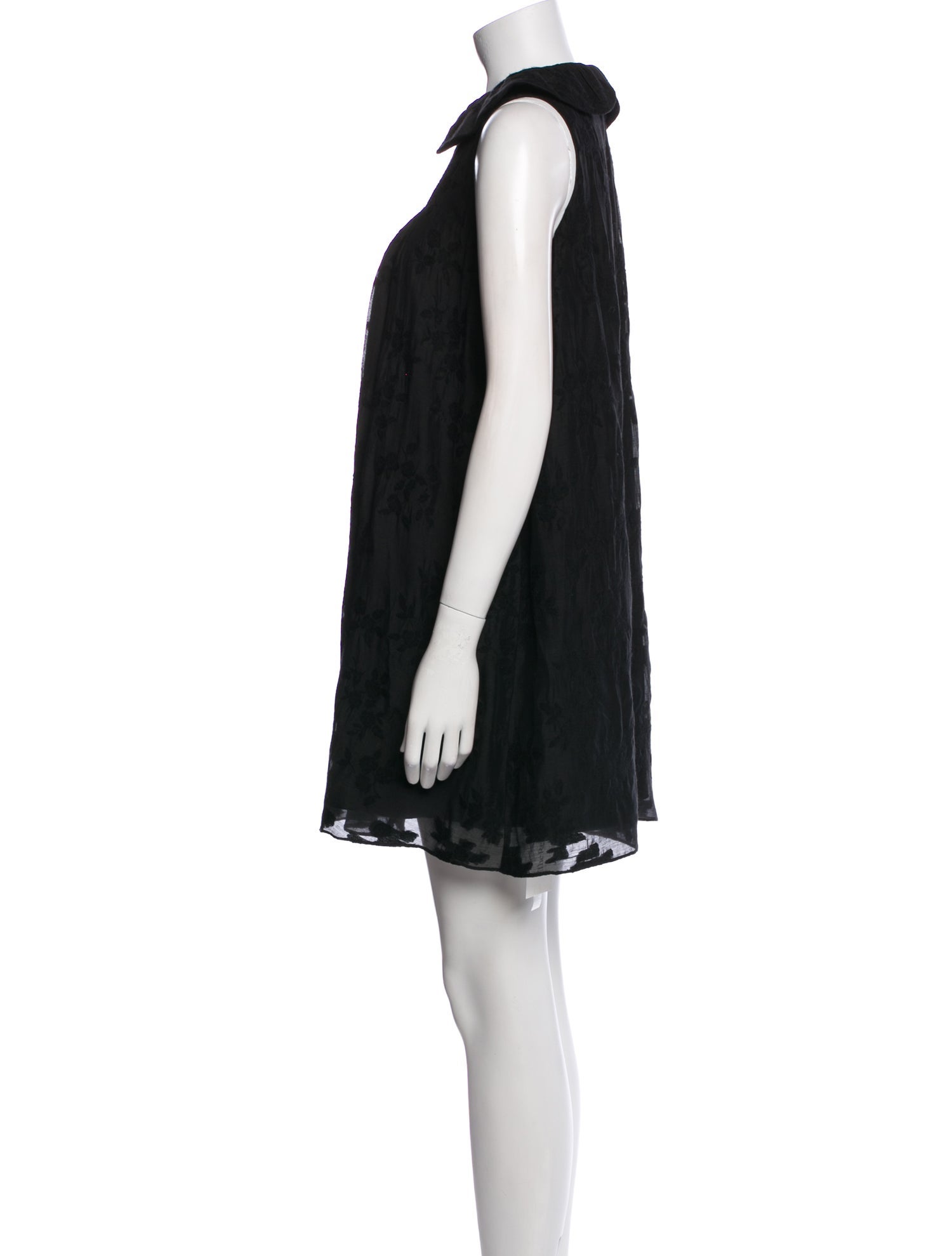 Tibi Crew Neck Mini Dress