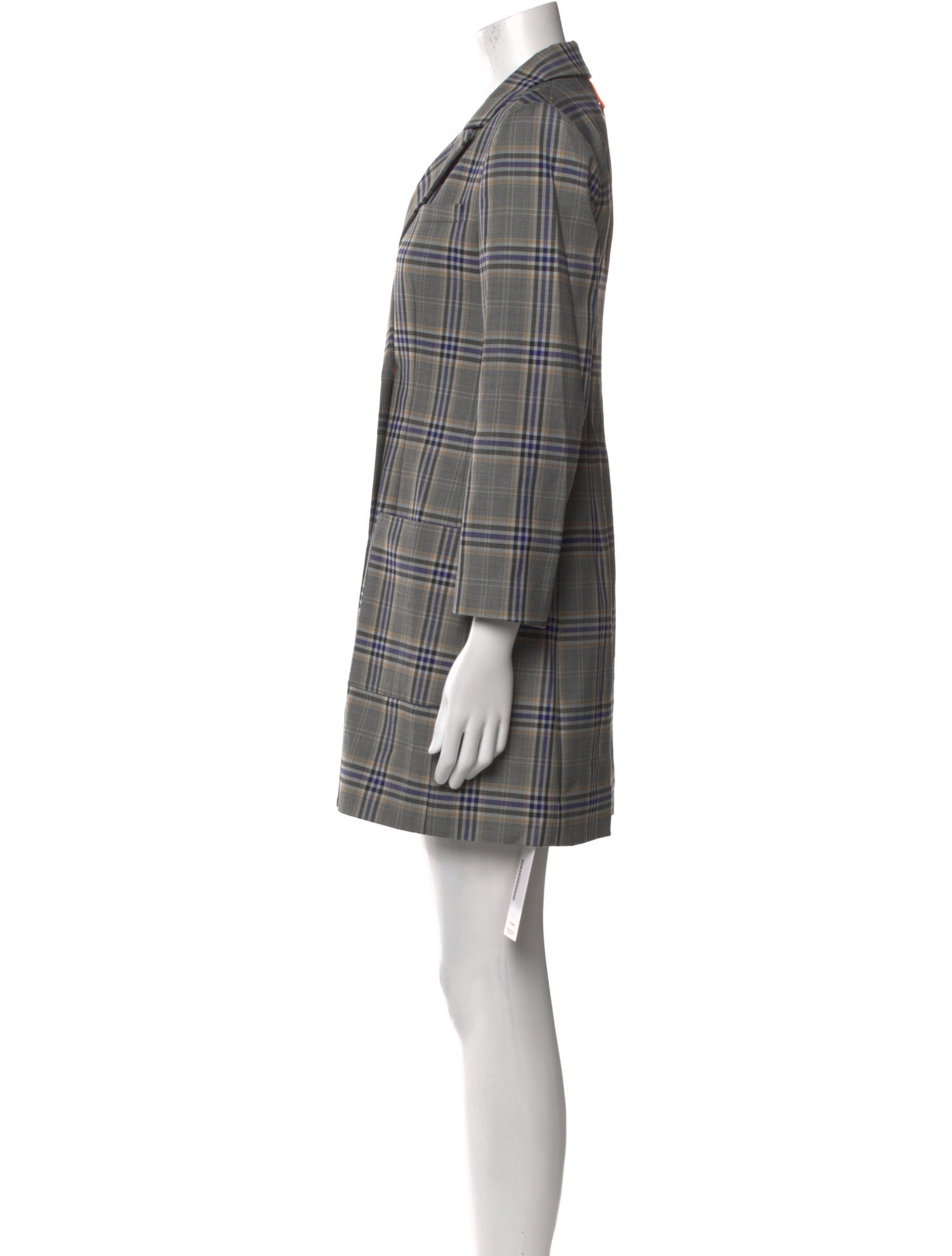 Tibi Plaid Print Mini Dress