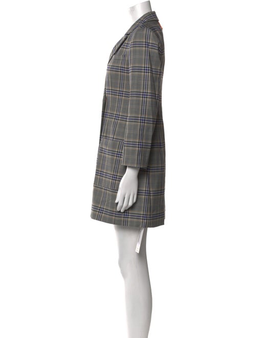 Tibi Plaid Print Mini Dress