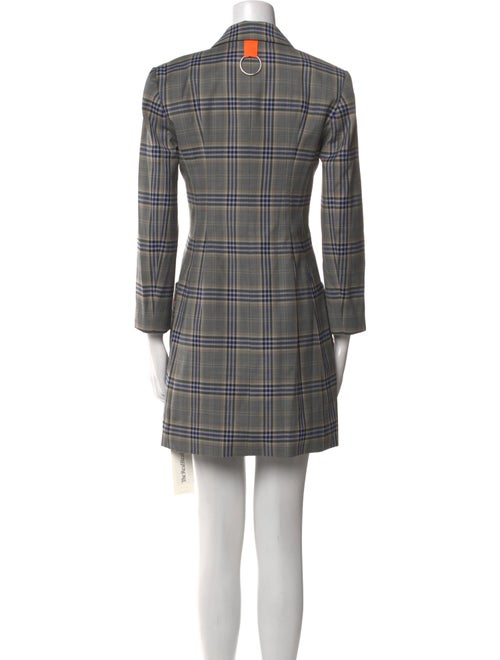 Tibi Plaid Print Mini Dress