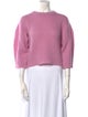 Tibi Alpaca Crew Neck Sweater