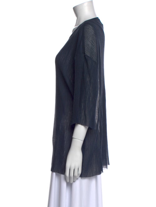 Tibi Scoop Neck Three-Quarter Sleeve Tunic