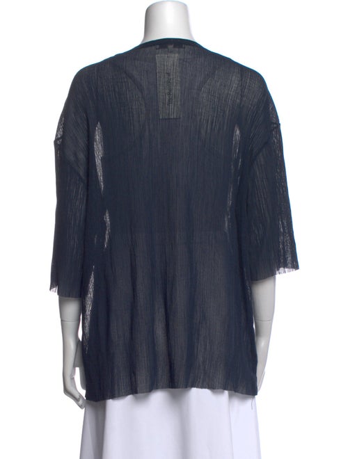 Tibi Scoop Neck Three-Quarter Sleeve Tunic