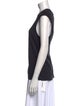 Tibi Bateau Neckline Sleeveless T-Shirt
